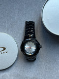 Oakley Blade Watch – White dial Black Shiny Stainless Steel, Swiss Movement, Collectible Men’s Watch