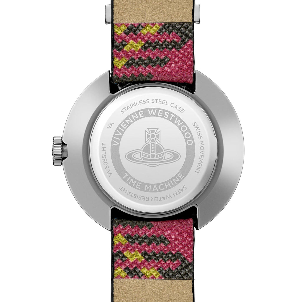 Vivienne Westwood Rebel 30mm Silver Dial Leather Ladies Quartz Watch VV303SLMT